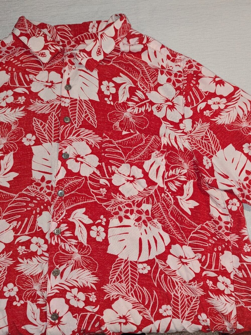 George Tropical Floral Print Hawaiian Shirt